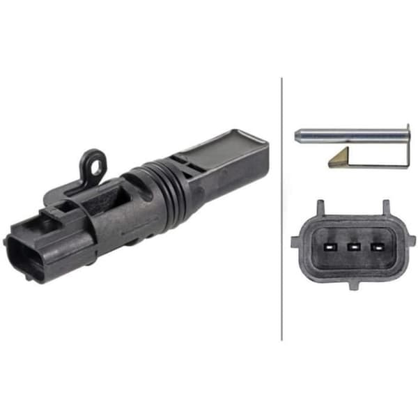 Hastighetsgivare - HELLA - 6PU 009 146-891 - Svart - Elektronisk - Hög Precision