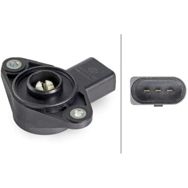 Hella 6PD 012 754-001 Sensor, Saugrohrumschaltklappe - 3-polig - Vissé en Bas