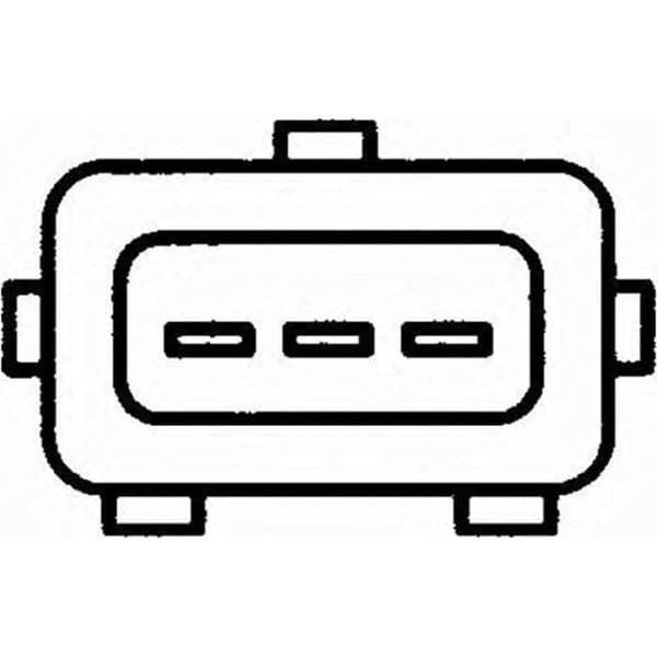 Kamaxelpositionssensor - HELLA - 6PU 009 121-391 - 12V - Svart - Utan kabel