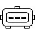 Miniatyrbild 2 av 2: Kamaxelpositionssensor - HELLA - 6PU 009 121-391 - 12V - Svart - Utan kabel