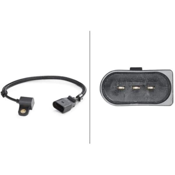 Sensor - HELLA - 6PU 012 681-051 - Kabel 260mm - Svart - Elektronik