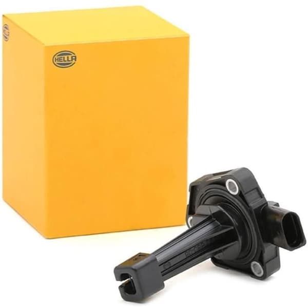 Oljenivåsensor - HELLA - 6PR 013 680-011 - 3-polig - Elektronisk - Svart