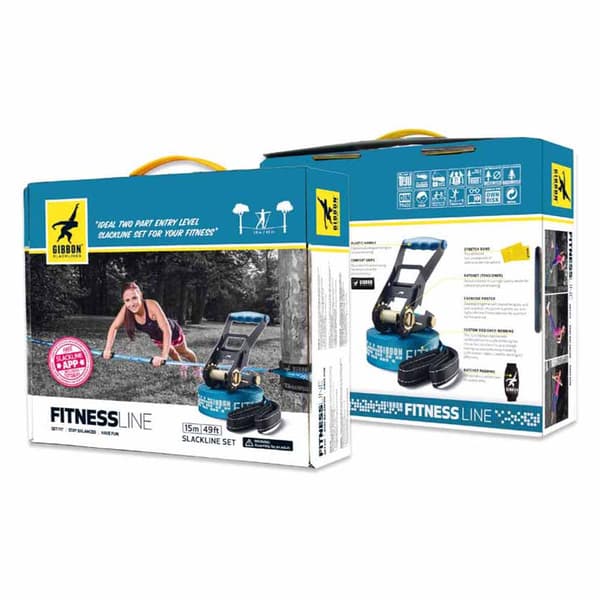 Gibbon Slacklines Fitness Line Blå 12.5 m