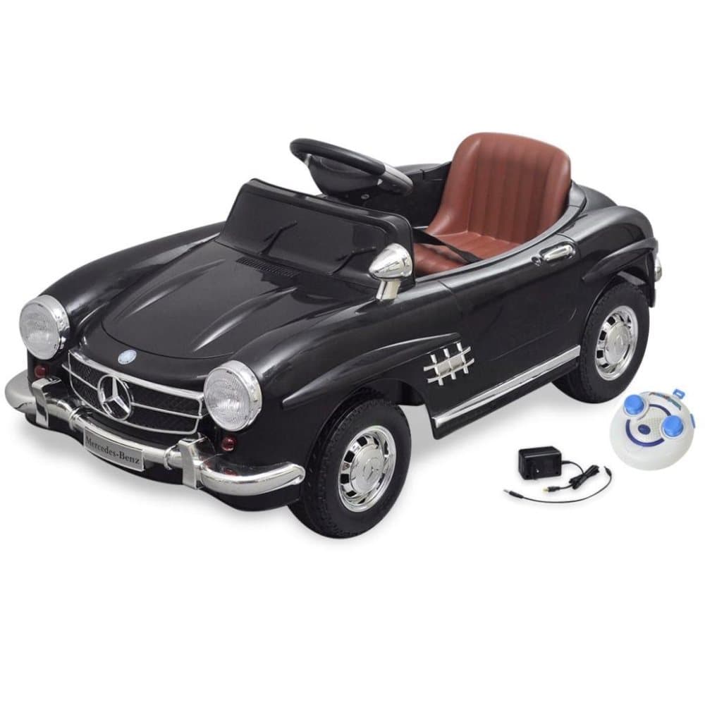 vidaXL Elbil för barn Mercedes Benz 300SL med fjärrkontroll svart 6 V