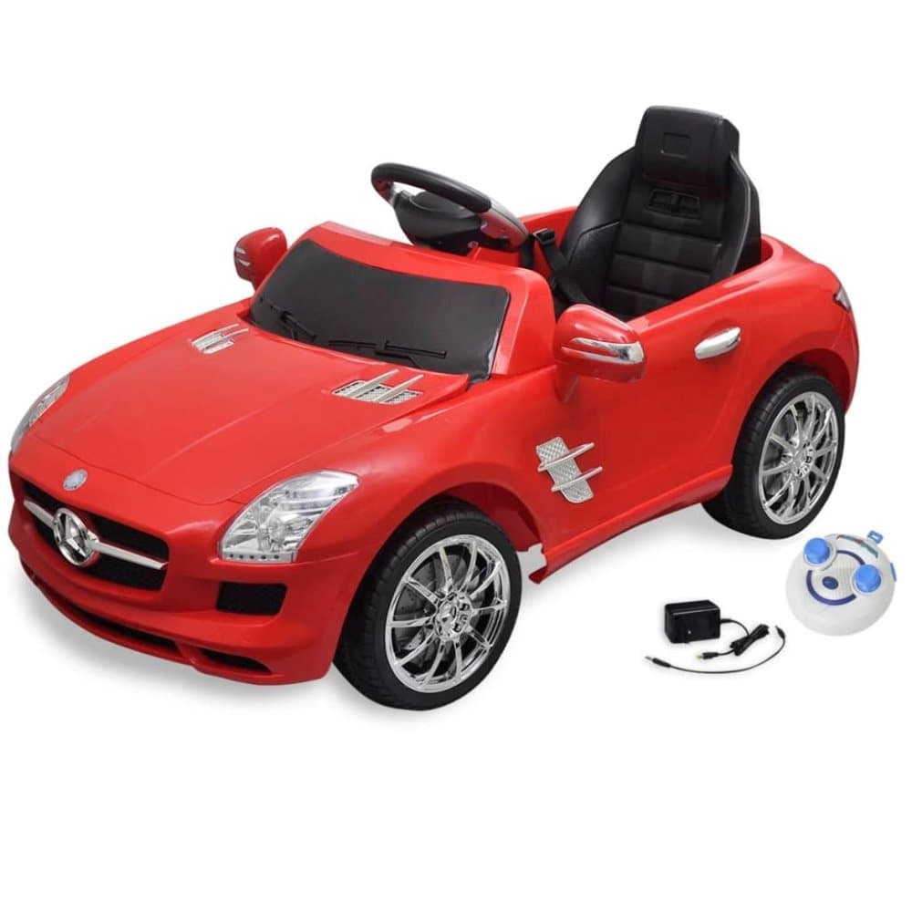 vidaXL Elbil för barn Mercedes Benz SLS AMG med fjärrkontroll röd 6 V