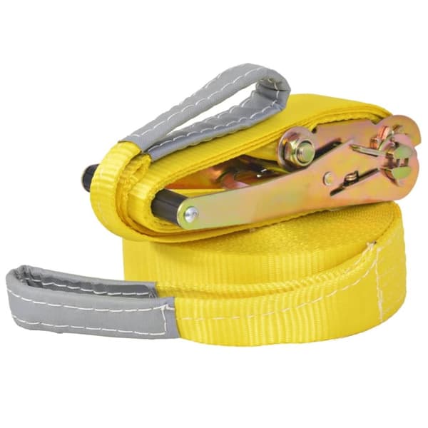 vidaXL slackline 15 m x 50 mm 150 kg gul