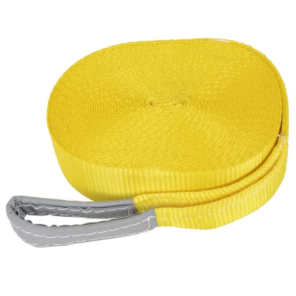 vidaXL slackline 15 m x 50 mm 150 kg gul