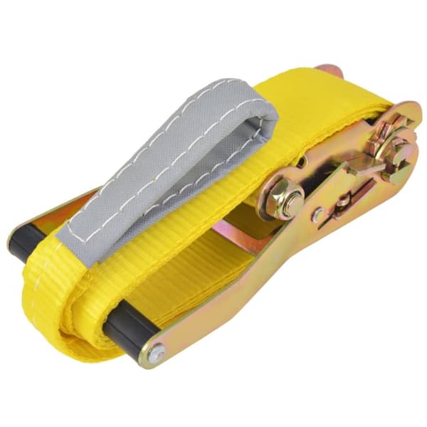 vidaXL slackline 15 m x 50 mm 150 kg gul