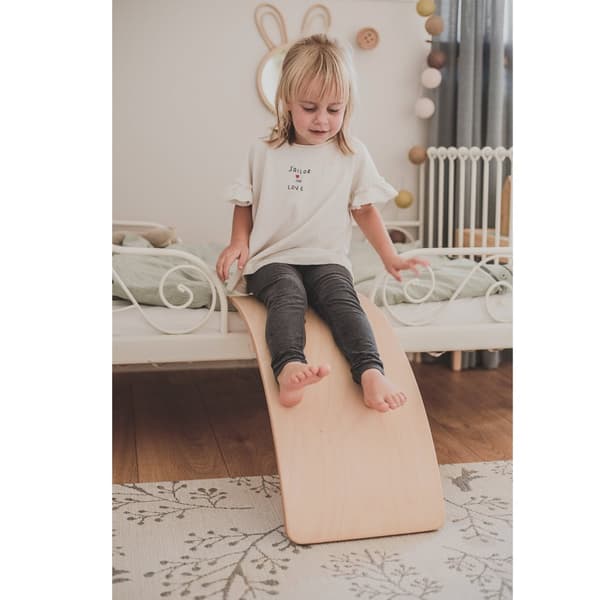 MeowBaby Balansbräda för Barn, Balance Board, Naturlig