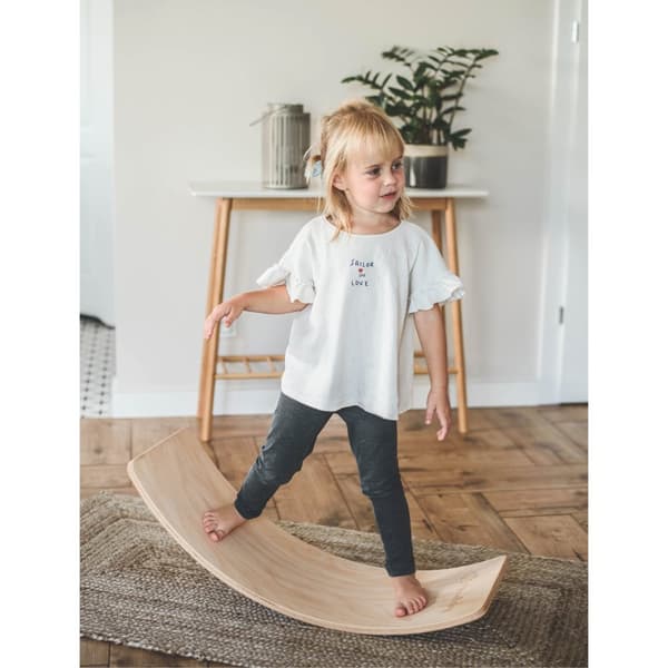 MeowBaby Balansbräda för Barn, Balance Board, Naturlig