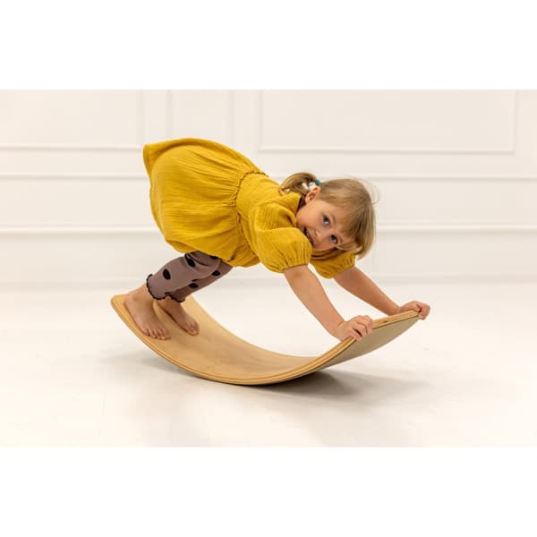 MeowBaby Balansbräda för Barn, Balance Board, Naturlig