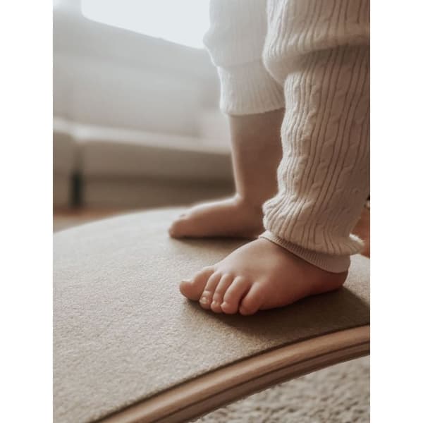 MeowBaby Balancebræt til Børn, Balance Board med Filt, Orange