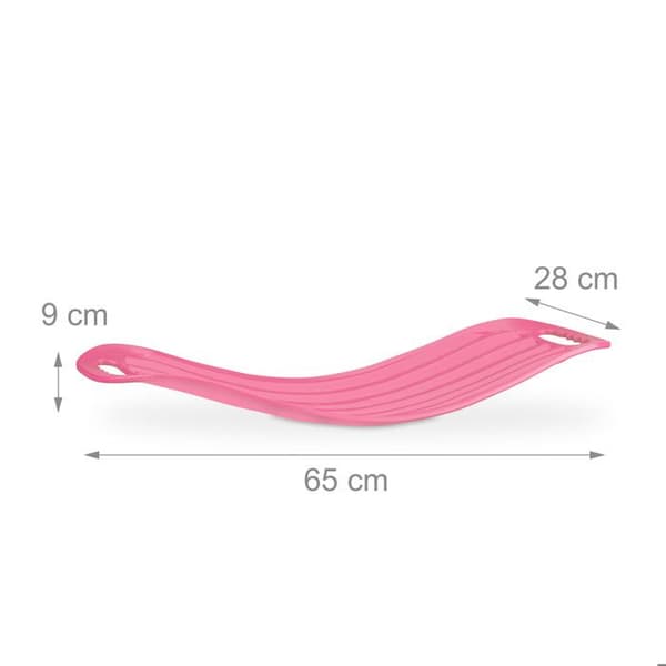Relaxdays balansbräda Twist Board balansbräda träning fitness muskler mage ben 150 kg, rosa
