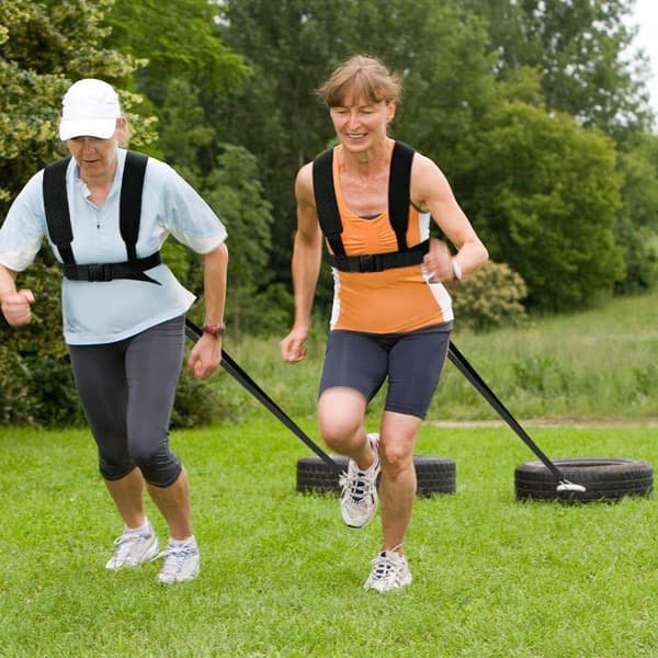 INF Vektbærende skulderstropp, dekktrekksele Fitness motstandstrening Sort
