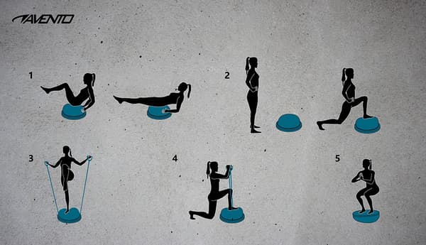 Balance trainer - 2 vastusnauhaa - halkaisija 58 cm