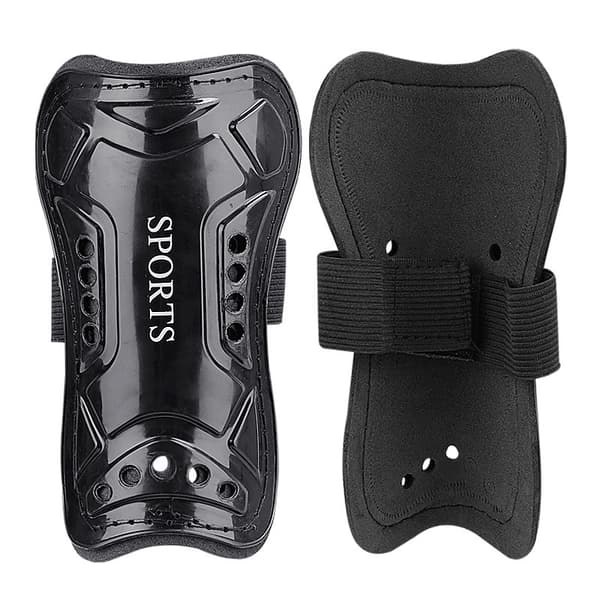 INF Youth Shin Guards Soccer med stropp 0 Sort