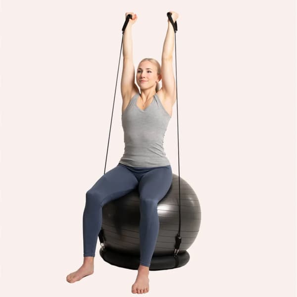 Swedish Posture harjoituspallo ja harjoitusnauha - ergonomia ja harjoittelu yhdessä