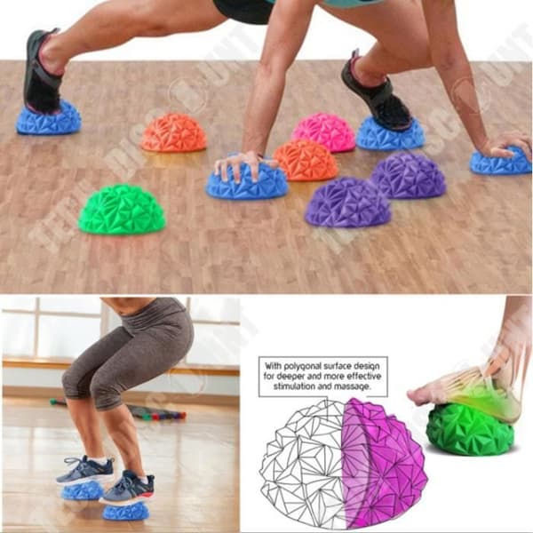 TD® Massager Spiky Massageboll PVC Fot Triggerpunkt Stressavlastning Yoga Massager yogatillbehör 1052