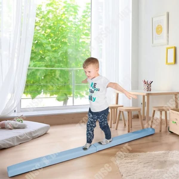 TD® Barnvikbar balansbalk, halkskyddad hög gymnastikbalk miljöskyddsmaterial 200