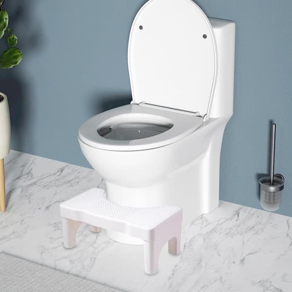 Toalettpall 40 x 21 cm - Halkfritt Squatting-steg för Badrum, Vid trög mage