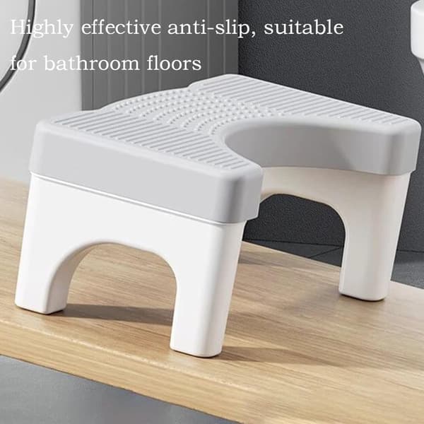 Toalettpall 40 x 21 cm - Halkfritt Squatting-steg för Badrum, Vid trög mage