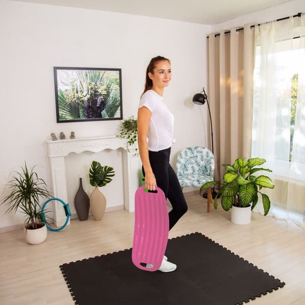 Relaxdays balansbräda Twist Board balansbräda träning fitness muskler mage ben 150 kg, rosa
