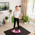 Miniatyrbild 2 av 6: Relaxdays balansbräda Twist Board balansbräda träning fitness muskler mage ben 150 kg, rosa