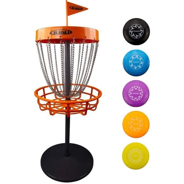 Disc golf mini korgset - SCHILDKROT 6 Guru - 5 mini-diskar - Inomhus/utomhus spel - Upp till 5 spelare