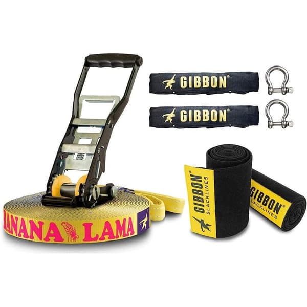 Gibbon Bananalama XL Treewear Slackline - Gul - 25m