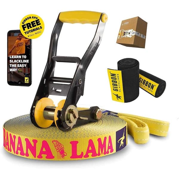 Gibbon Bananalama XL Treewear Slackline - Gul - 25m