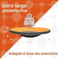 Miniatyrbild 2 av 6: Balansplatta - DH FitLife - Ø 42 cm - 200 kg max - Halkfri yta - Ergonomiska handtag