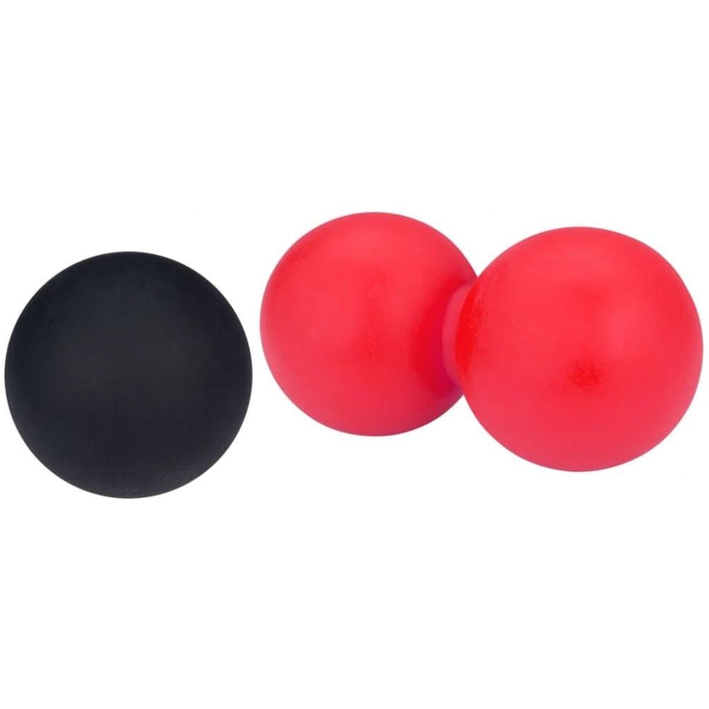 Avento Lacrosse/massasjeballsett rosa og svart