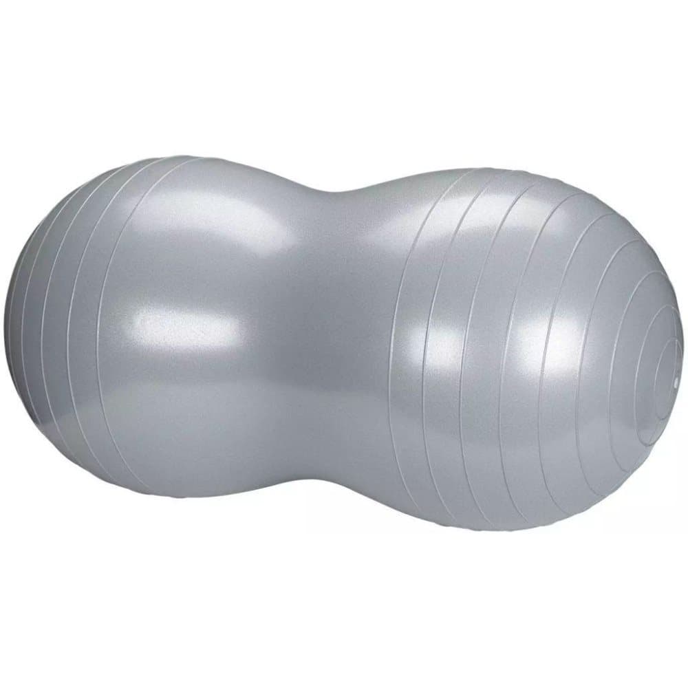 Avento fitnessbold peanutfacon 50 x 100 cm sølvfarvet