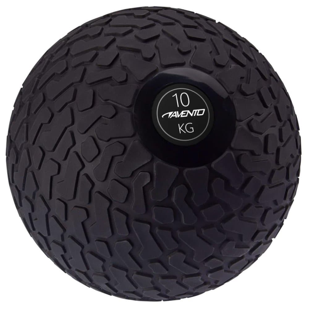 Avento slamball med tekstur 10 kg sort