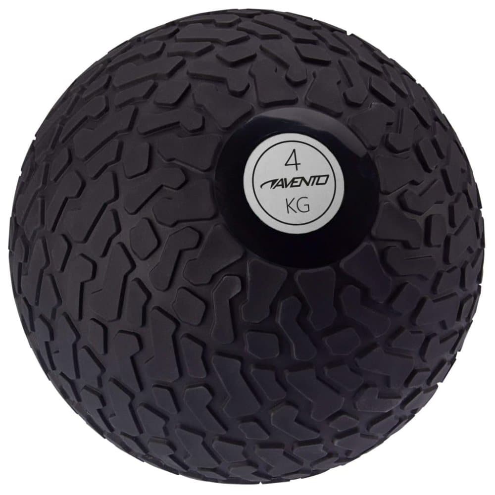 Avento slamball med tekstur 4 kg sort