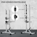 Miniatyrbild 5 av 9: Hantelställ Set, 58.5x75.5x136-176 cm, Silver Svart