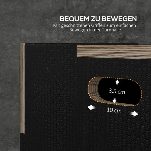 Jump Box, 76x61x51 cm, Sort