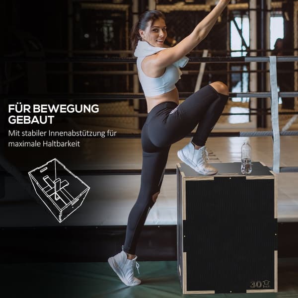 Jump Box, 76x61x51 cm, Sort