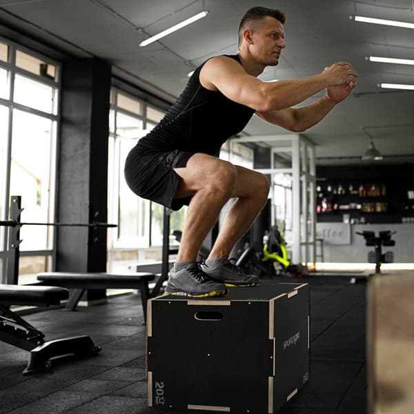 Jump Box, 76x61x51 cm, Sort