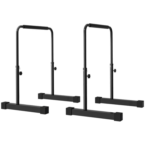 Dip Bars, Bars 2er Set, 70x50x80-105 cm, Svart