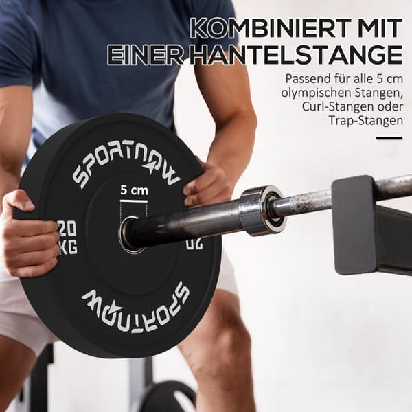 Hantelvikter Set, 2er-Set, 2x20kg, Svart