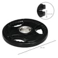 Miniatyrbild 3 av 9: Viktplates-set, Tri-Grip 2 x 5 KG, Ø24 x 3,5H cm, Svart