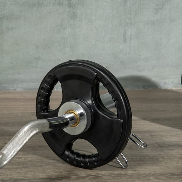 Hantelplattor, Tri-Grip 2 x 10 KG, Ø32 x 4H cm, Svart