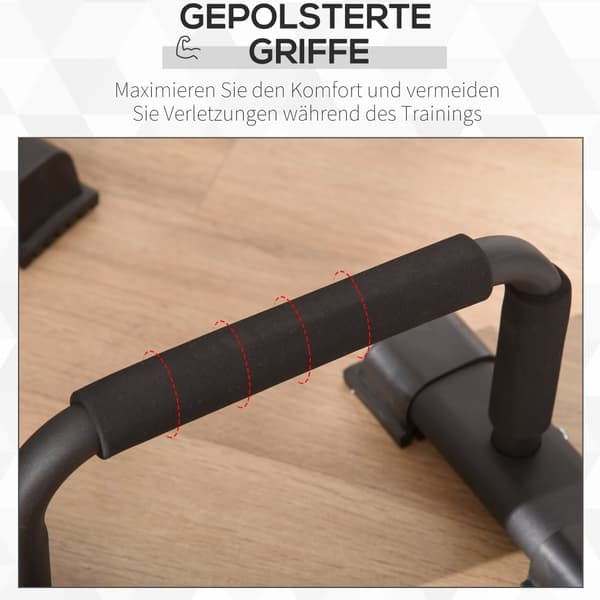 Push Up Bars, 36x25x20 cm, Svart