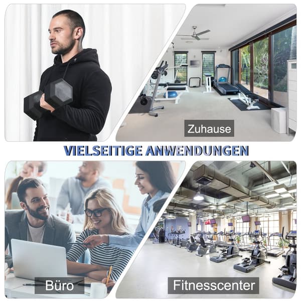 Hantel, Hexagon Kurzhantel, Svart