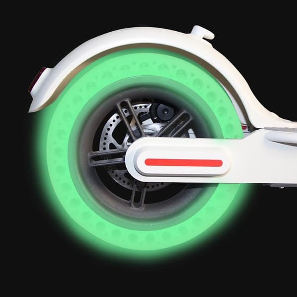 Natfluorescerende gummidæk til Xiaomi Mijia M365 elektrisk scooter 2stk