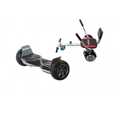 Hoverboard Smart Balance™, Hummer Black + Hoverseat with Sponge,motors 700w, battery 4 Ah, Bluetooth, Bag, Leds,Autobalance