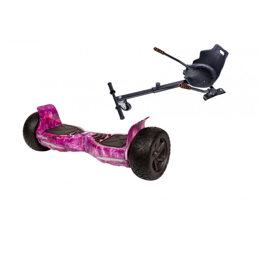 Hoverboard Hummer Galaxy Pink, Smart Balance™ Premium Brand + Hoverseat, Motors 700w, Battery 4 Ah, Bluetooth, Bag, Leds