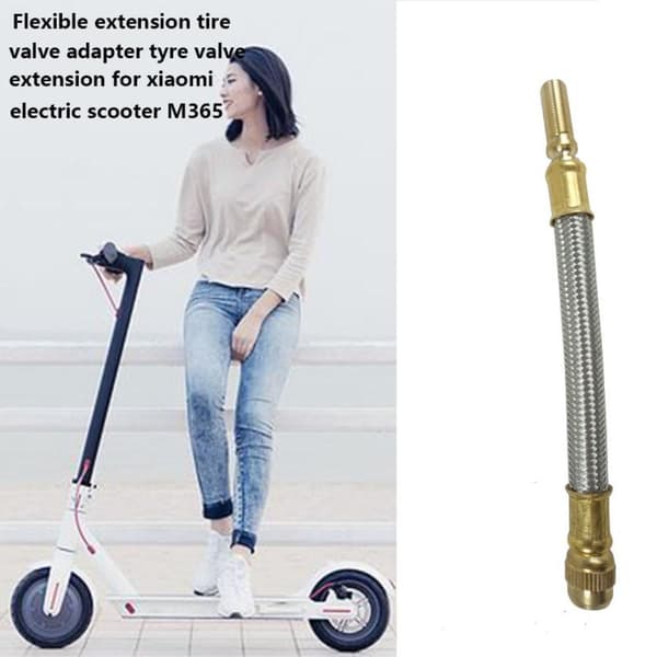 Metallflettet forlengelsesventiladapter til Xiaomi M365