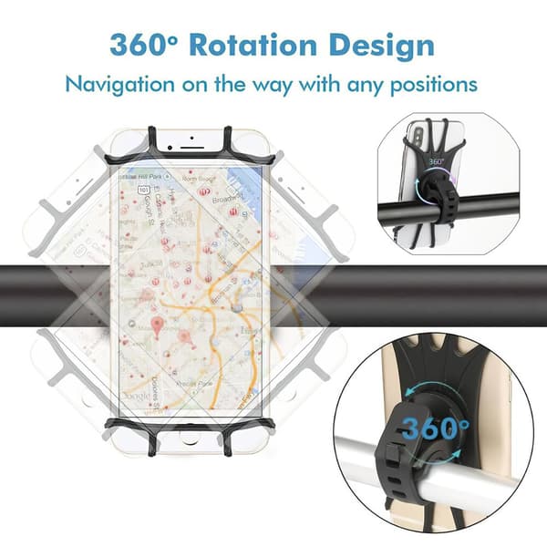 Bicycle Bike Mobile Phone Holder Mount for Handle Bar Scooter